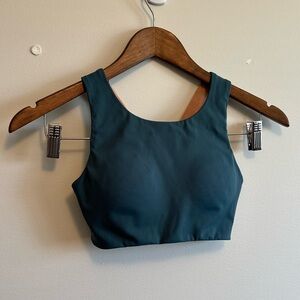 ✨$8 CLEAR-OUT✨ Push FWD Forward With Design Multi Strap Active Sports Bra Teal